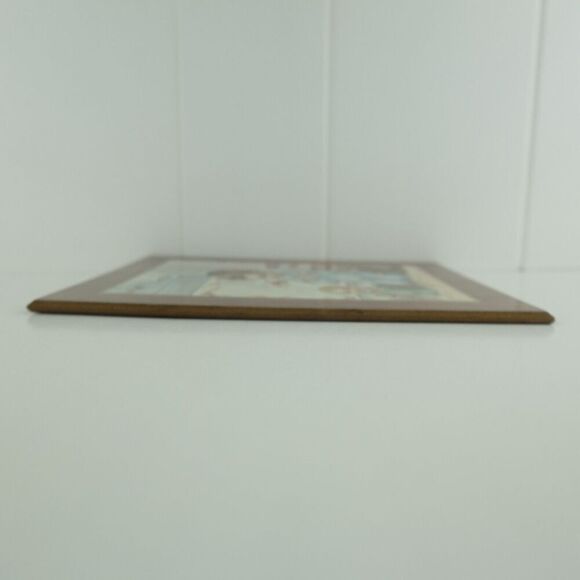 Vintage Bonella Milano Italy Print on Wood Boy Praying Childs Room - Picture 7 of 11